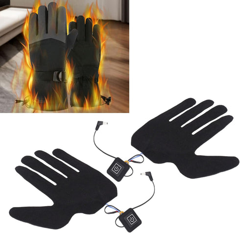 Heated Glove Liner, Electric Glove Pad with 3 Adjustable Gears for Skiing and Cycling