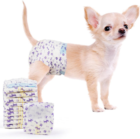 MICOOYO Disposable Dog Diapers Female, Doggie Diapers for Dogs Female, Super Absorbent