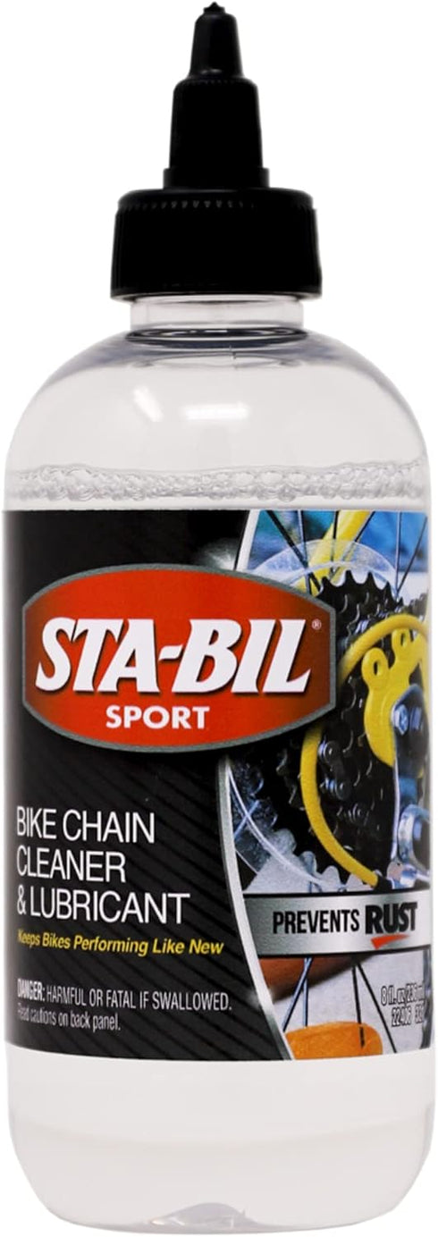 STA-BIL SPORT Bike Chain Cleaner & Lubricant - Prevents Rust on Chains, Cables, and Derailleurs, Premium Lubricant, 8oz