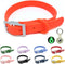 Waterproof Adjustable Dog Collar, Odor Proof, Soft Comfortable for Large, Medium, Small Dogs, Bright Orange, M