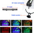 Aquarium Air Bubble Light, RGB LED Fish Tank Light with 16 Colors, Remote Control IP68 Submersible Lamp for Turtle Tank