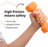 Portzon Weights Dumbbells Set of 2, 10 Colors Options, 1-15 LB Neoprene Dumbbells, Anti-Slip, Hex Shape