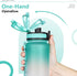 Opard 30oz/32oz Sports Water Bottle with BPA Free Tritan, Leak Proof Flip Top Lid, Reusable Plastic for Gym and Outdoor