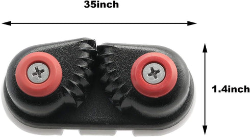 heyous Boat Cleat, Rope Cleat, Fast Entry Cam Cleat for Line Sizes Up to 5/8-Inch, Aluminum Marine Accessories