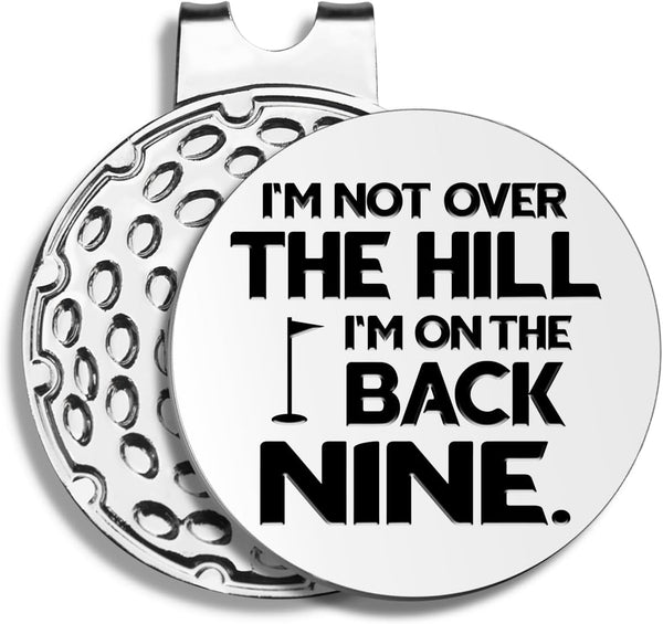 Funny Golf Ball Markers with Hat Clip - Men Golf Accessories, Birthday Retirement Gifts for Dad, Husband, Grandpa