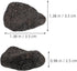 INOOMP Aquarium Lava Rocks, 1 Set of Black Volcanic Rocks, Natural Lava Pebbles for Planter, Fireplaces, Fire Pits,