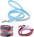 Scicalife PU Leather Dog Leash, Colorful Walking Leash with Sparkly Studded Rhinestone for Cats or Dogs (Blue)