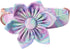 Unique Style Paws Dog Collar with Flower Pattern, Adjustable Durable Collar for Small Medium Large Dogs