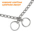 TagME Chain Choke Collar for Dogs, Adjustable Weather Proof Necklace for Medium Dogs