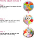 KUDES Adjustable Cat Small Dog Recovery Collar, Cute Neck Cone for Surgery, Wound Healing Protective Cone, Colorful (L,