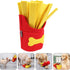 Dog Snuffle Toy Pet Slow Feeder French Fries Shaped Training Squeaky Toy for Puppies