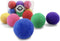 Wool Cat Balls - Safe, Silent Felt Ball Toys, Colorful Soft Quiet Kitty Toys, Unique for Cat Lovers, Hand Made in Nepal