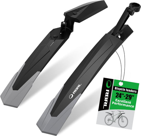 RBRL Adjustable Bike Fender, Thicken and Widen Universal 24-29 inch, Against Splashing Water and Dust