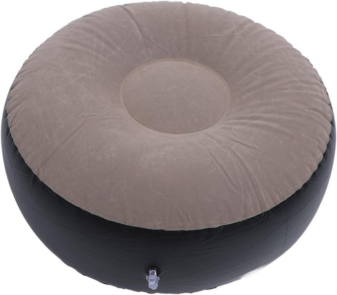 Fydun Inflatable Stool Ottoman Footrest, Flocking Multipurpose Lightweight Patio Seating All Weather Foot Portable