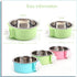 Crate Dog Bowl, Removable Stainless Steel Feeder Bowls, Hanging Pet Cage Bowl for Dogs, Cats, and Small Pets