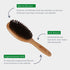 Bamboo Groom Oval Bristle Brush with Natural Boar Small