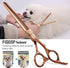Professional Double Sided Dog Thinning Shears 7'' - 48 Teeth Blender Scissors, 25% Thinning Rate, Japan 440C (Bronze)