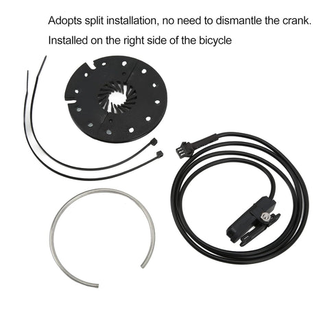 KT-D12R PAS Pedal Assist Sensor, ABS Electric Bikes Conversion Kit Parts, Electric Bike Accessories for E-Bike