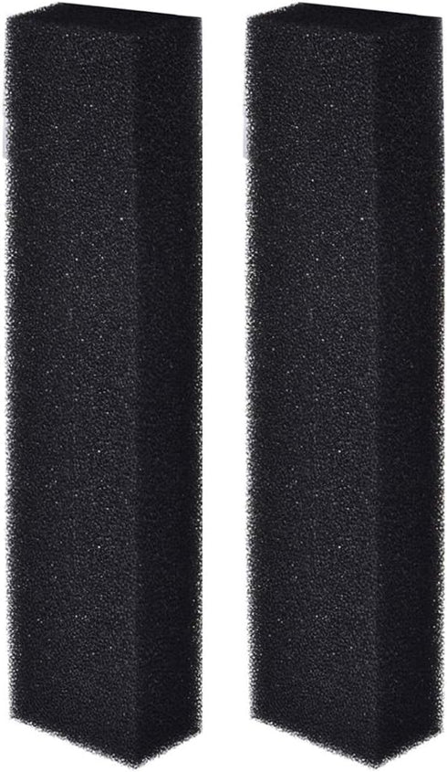 JIH Bio Sponge Filter Media Pad, Cut-to-Size Foam 16.5"x3.5"x2", 2 Pcs