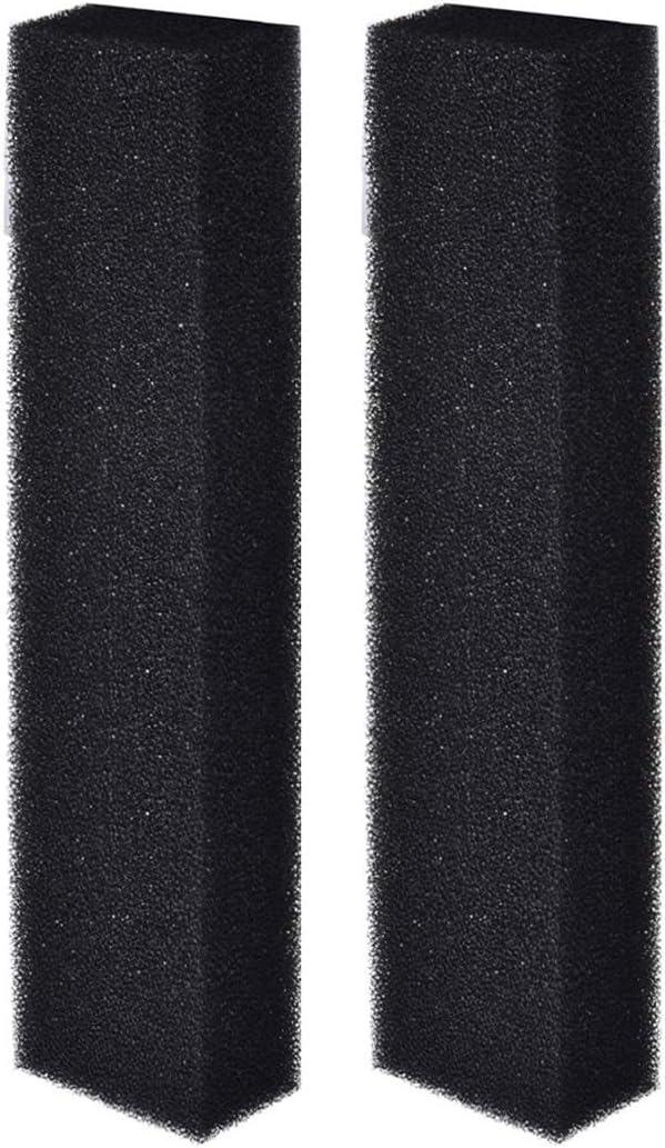JIH Bio Sponge Filter Media Pad, Cut-to-Size Foam 16.5"x3.5"x2", 2 Pcs