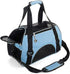 Soft-Sided Cat Carrier, Portable Foldable Pet Travel Carrier for Cats and Dogs, Airline Approved, Small Blue