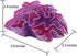 Coral Reef Aquarium Decorations, Big Fish Tank Ornaments in Pink and Purple
