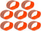 X AUTOHAUX 8pcs High Visibility Reflective Bands for Arm Night Cycling Riding Reflector Tape Straps Bracelet