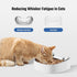 Stainless Steel Cat Bowls: Suitable for Automatic Pet Feeder Cat Whisker Fatigue Relief Friendly Shape and Easy to Clean