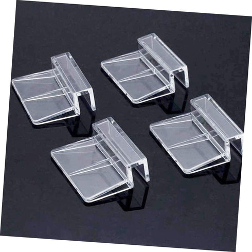 balacoo 8pcs Aquarium Cover Bracket Fish Tank Accessories Fish Tank Lid Handle Aquarium Lid Clip 10mm Acrylic Clip Cover Plate Acrylic Transparent Glass Aquarium Lid Clip Handles