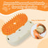 Dog Steam Brush, 3 in 1 Cat Steam Brush, Silicone Massage Grooming Tool for Shedding, Rechargeable Defur Comb