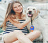 Dog Training Clicker with Whistle and Wrist Strap - Positive Reinforcer for Puppy and Adult Dogs (Blue)