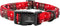 Lionheart Glory Christmas Plaid Dog Collar, Adjustable Soft Collars for Small Medium Large Dogs, Red Dog Collars