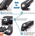 FOMTOR Adjustable Stem 0-90 Degree, 110mm MTB Bike Stem for 25.4mm Handlebar, Suitable for Mountain & Road Bikes