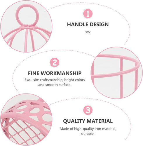 3pcs Mini Birdcage Ornament, Metal Wire Bird Cage for Desktop Storage, Miniature Hanging Decoration