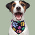 50Pcs PET SHOW Paw Pattern Dog Bandanas Bulk Washable Puppy Girl Boy Triangle Bibs Accessories for Small Medium Dogs