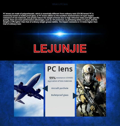 LEJUNJIE Airsoft Goggles, Tactical Safety Goggles Anti Fog Paintball Goggles with 3 Interchangeable lens Hunting Cycling