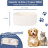 Ceramic Cat Bowl Puppy Bowls - Cat Feeding Bowl Whisker Friendly - Heavy Cat Food Bowl Anti Tip Over - Cat Water Bowl Spill Proof - Pet Bowl Dish for Cats and Small Dogs - 16.23 oz - 480 ml - White