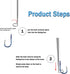 Fish Hook Remover Tool for Quick Removal, Fishing Gear Security Equipment Kits with 4PCS Storage Tube