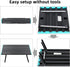 ROCK CLOUD Lightweight Folding Beach Table - Portable Camping Table in Black