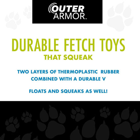 Hero Fetch Dog Toy, Outer Armor, Floats & Squeaks