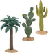 Luxshiny Artificial Cactus Plants 3pcs Set, Realistic Faux Succulents with Desert Landscape