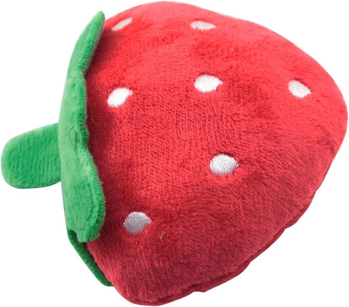 LQ Industrial Exquisitely Crafted Plush Strawberry Toy Pet Supplies Suitable for Pet Chew Scratch Play