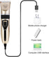 Heavy Duty Pet Grooming Clippers Kit, Low Noise Ceramic Material, Suitable for Small Dogs, Cats, and Birds