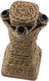 Pet Climbing Tree Toy - Rattan Grass Scratcher Activity Center with Carrot for Cat, Rabbit, Hamster, Small Animals