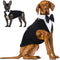 IDOMIK Dog Tuxedo for Small Medium Large Dogs, Detachable Formal Wedding Suit with Bow Ties & Bandana Set