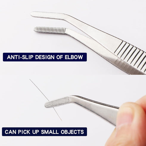 Tick Removal Tool, Tick Remover for Dogs, Pet First Aid Kit Ttwister Tweezers, Dog Hiking Gear (1 Set, Metal Ash)