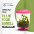 Store 4.5" Venus Fly Trap Live Plant with Pink Terrarium + Carnivorous Plants Food Bundle with Feeding Tweezers