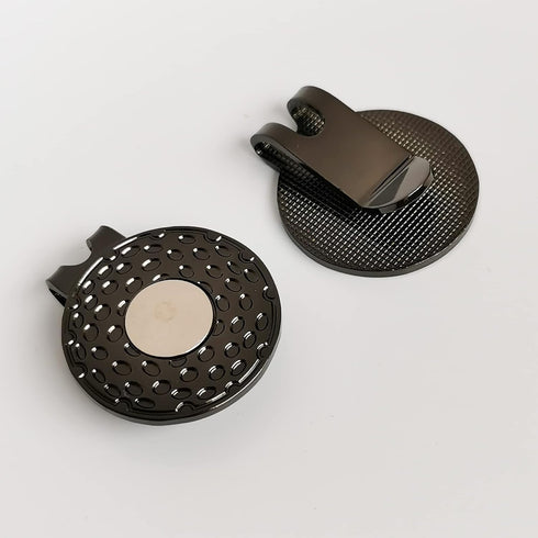 Magnetic Golf Hat Clips 4, 6, or 8 PCS Ball Marker Holders for Caps, Hats, Gloves, Bags, Visor, Belt (Black, Bronze)
