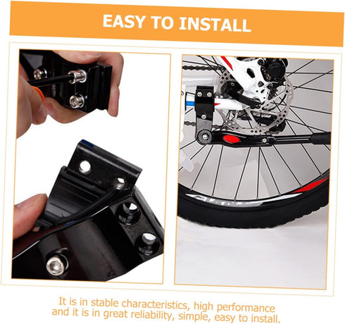 Nishiki 1 Set Adjustable Bicycle Kickstand, Aluminum Alloy Side Support for Kids Bicycles, Bike Kick Stand