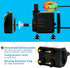 PULACO 10Watt 160GPH Submersible Fountain Pump with Automatic Color Changing LED Light
